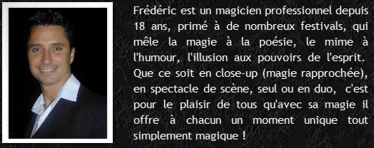 Frédéric Bénard Magicien Genève